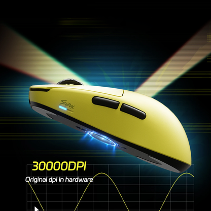 Black Ergonomic Wireless Gaming Mouse with 8K Sensor