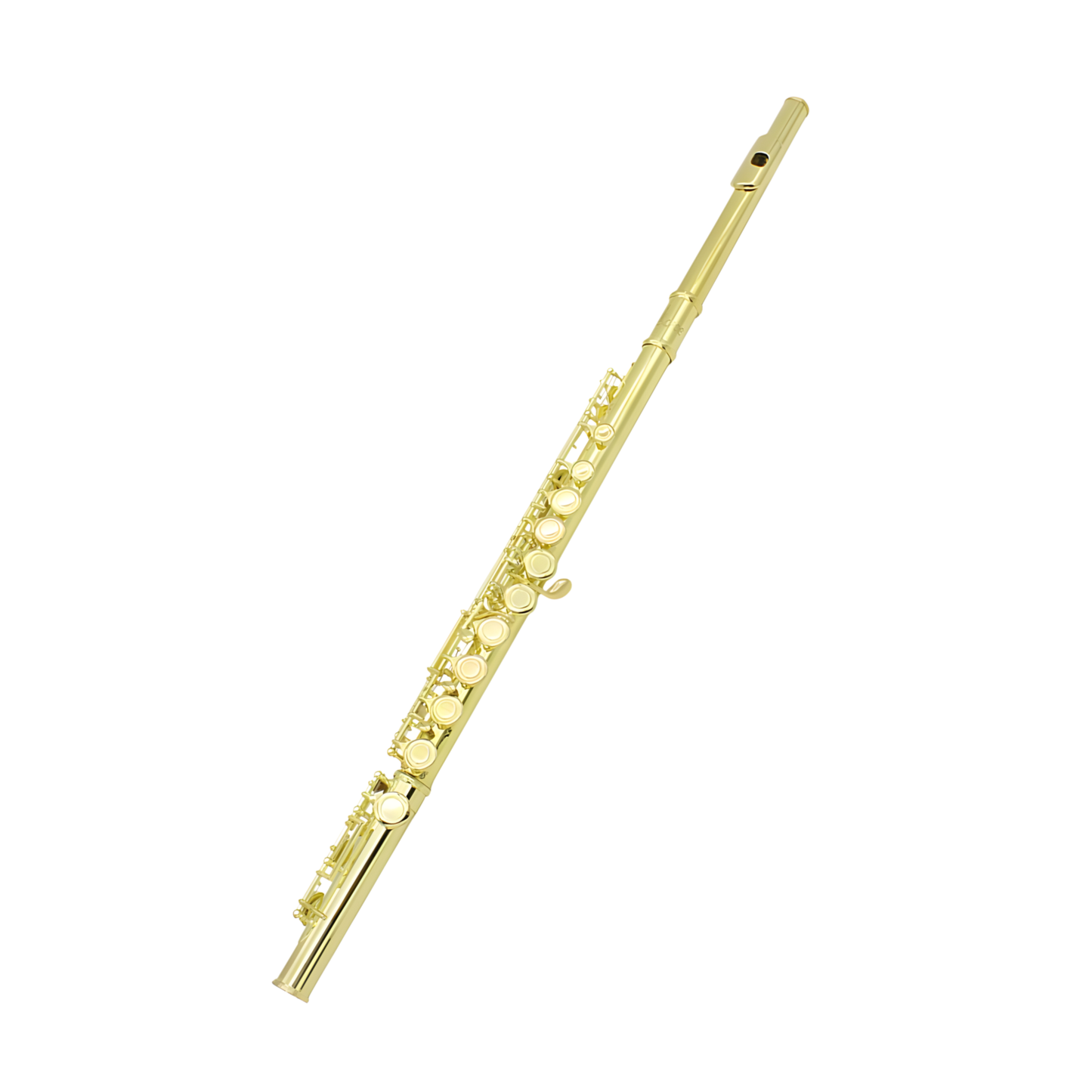 16 Hole Closed Flute Gold Plated C Key E Key