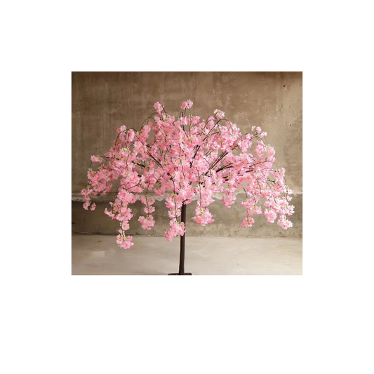 Dark Pink Sakura Artificial Flower Tree Indoor Outdoor