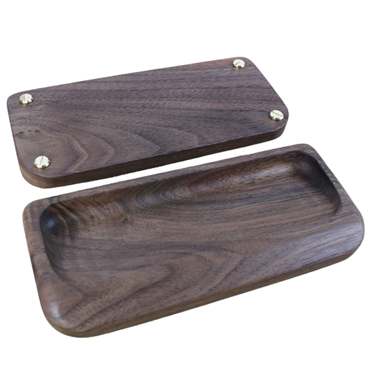 Black Walnut Solid Wood Clock Base Stand