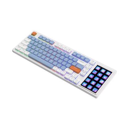 RGB Wired Mechanical Gaming Keyboard with Touchpad and Screen