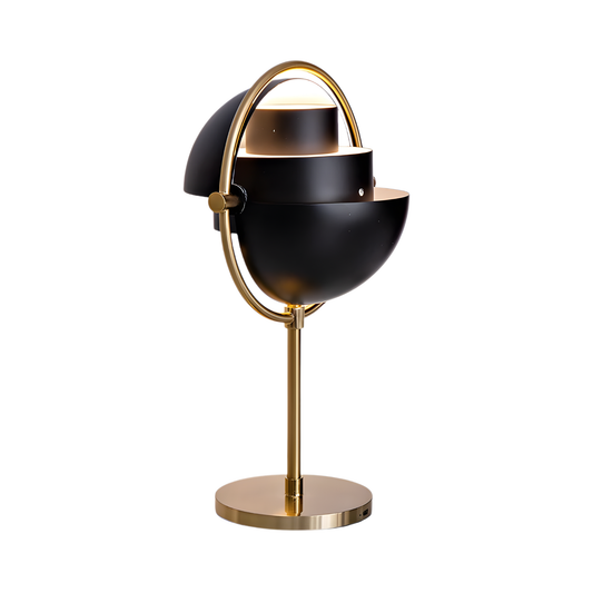 Modern Black Metal Table Lamp with Sleek Finish