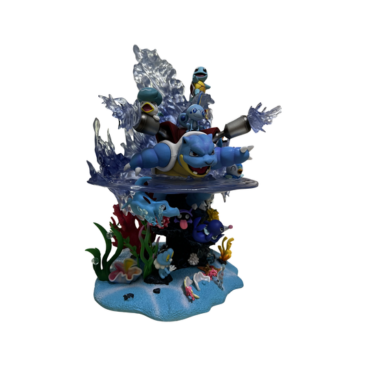 Ocean Blastoise Collectible Figure Statue Anime Battle Display Model