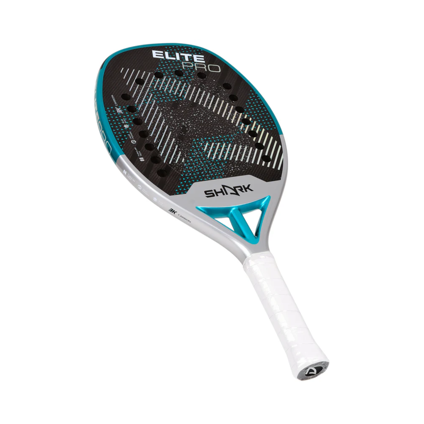 Shark 2025 Blue Beach Tennis Racket 3K Carbon Fiber
