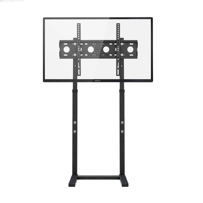 32–65 Inch Height Adjustable TV Floor Stand Black Steel