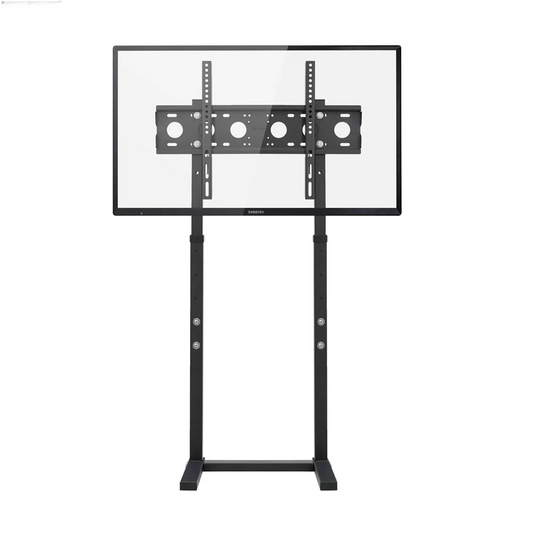 32–65 Inch Height Adjustable TV Floor Stand Black Steel