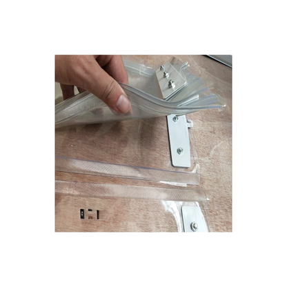 Windproof Sliding Door Curtain 100x200cm Transparent PVC