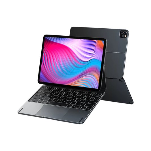 Wireless Magnetic Keyboard Case for iPad Air 6 Grey