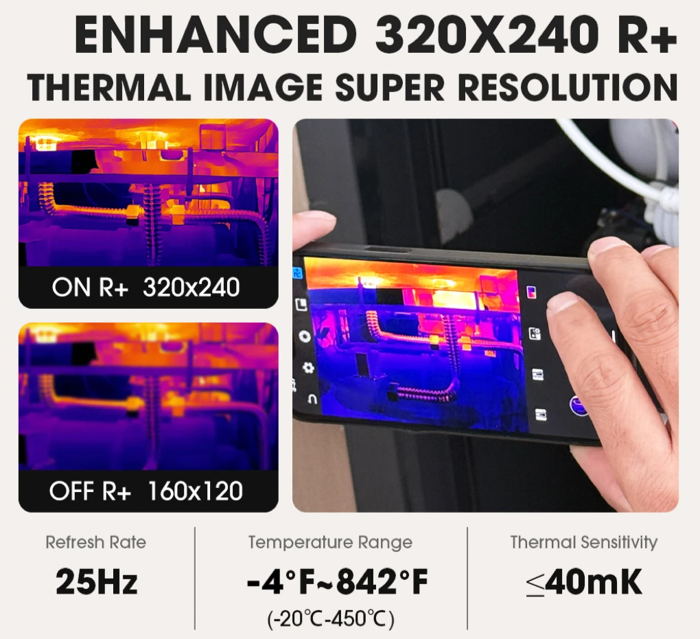 Compact IR Thermal Imager for iOS and Android