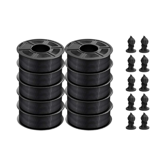 1.75mm PLA 3D Printer Filament 11KG Black