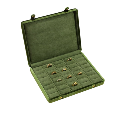 Large Velvet Jewellery Organiser Case for Collectors
