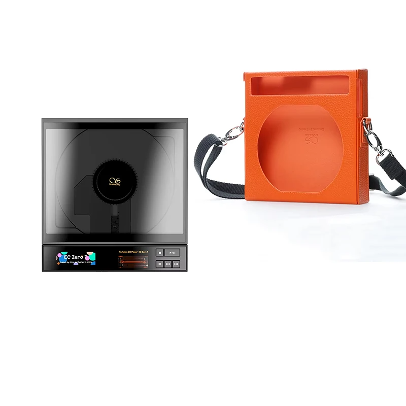 Compact Hi-Fi Tube Headphone Amplifier with Bright Orange Case