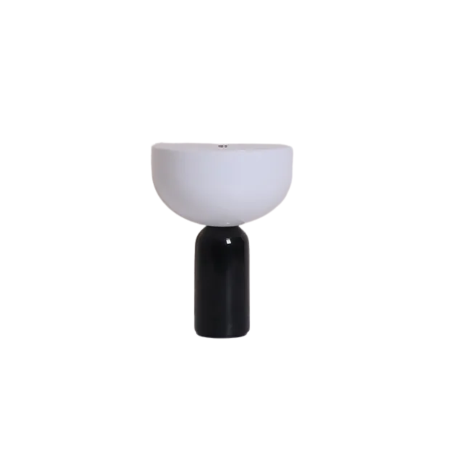 Sleek Black Marble Lamp with USB Charging & Touch