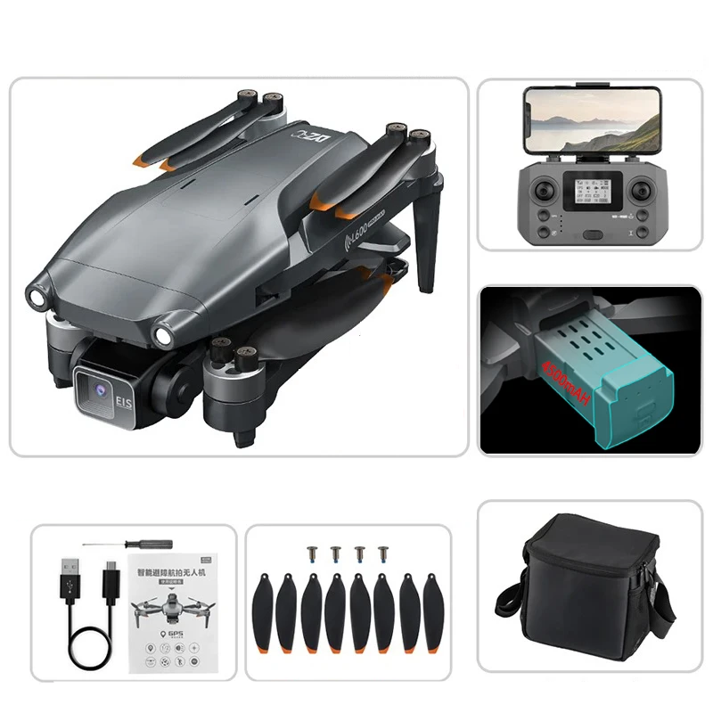 4K GPS Drone Max Dual Camera Obstacle Avoidance L600 PRO MAX