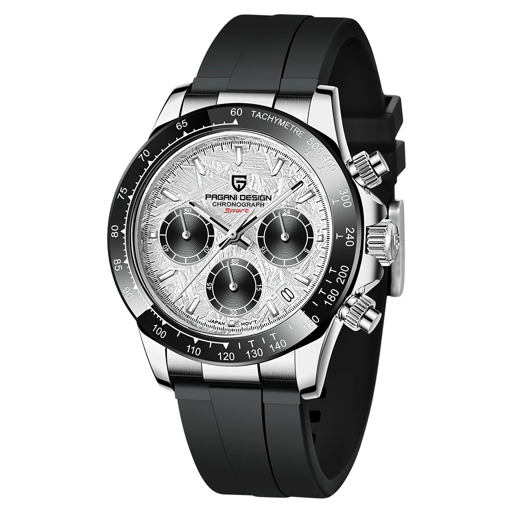 Men’s Quartz Watch 100M Waterproof Sapphire Meteorite Dial