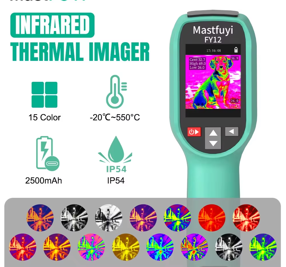 FY12 Rechargeable Thermal Camera Dustproof Shockproof