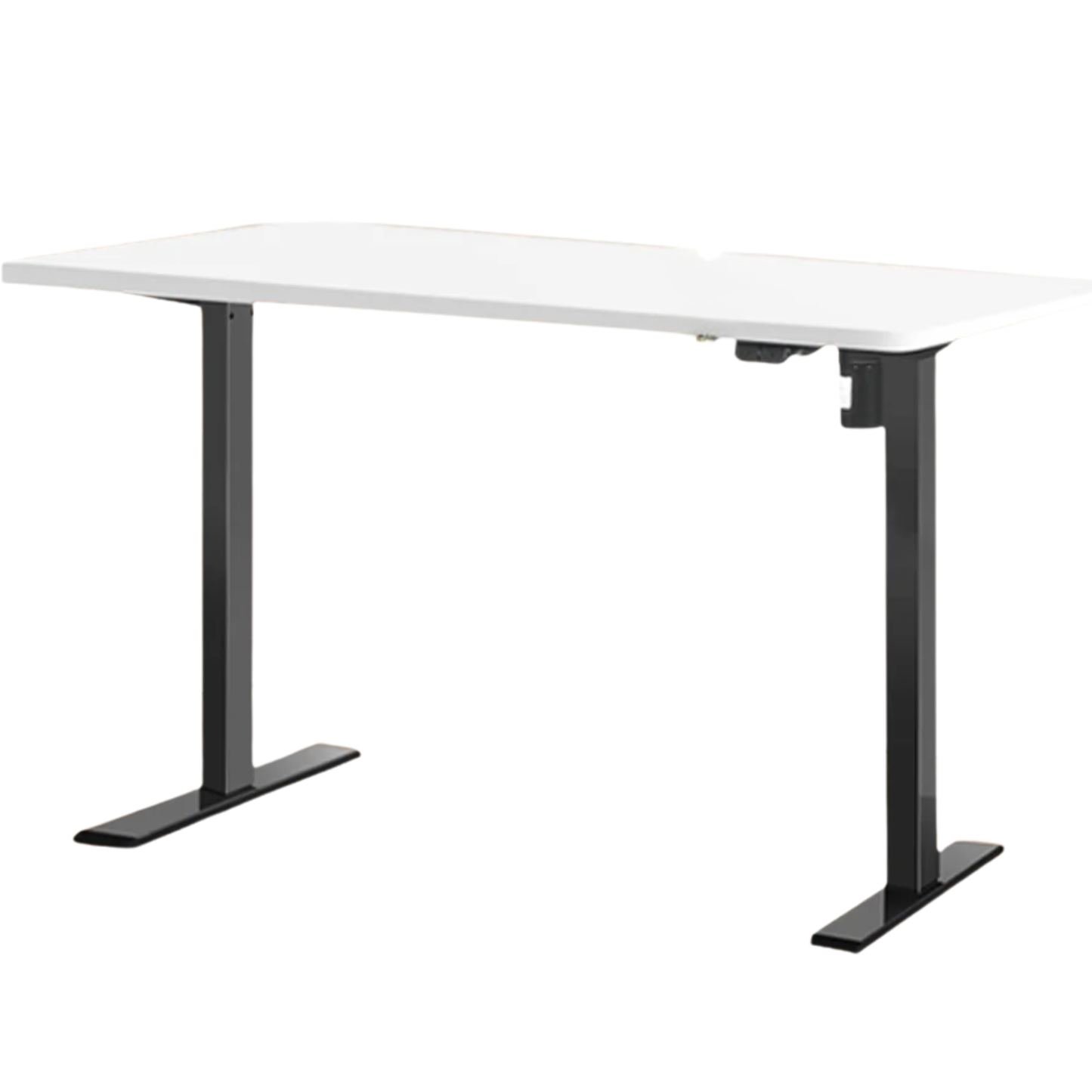 White 3-Stage Electric Standing Desk for Work and Gaming