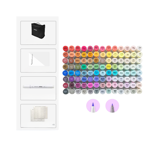 104 Colour Fine Tip Alcohol Art Marker Set