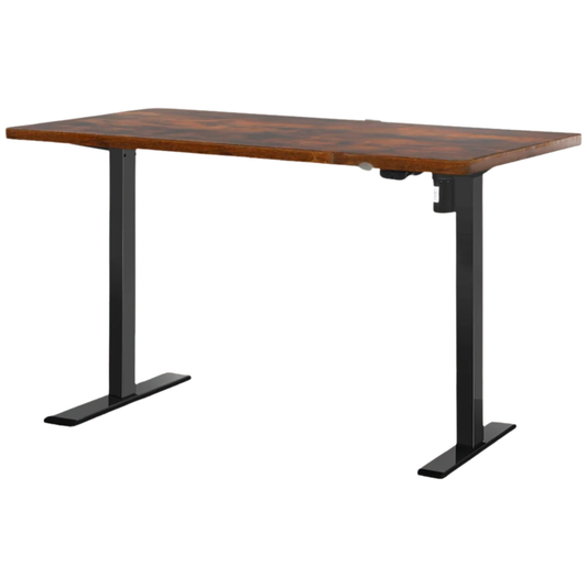 Chocolate Electric 3-Stage Standing Desk for Home Office