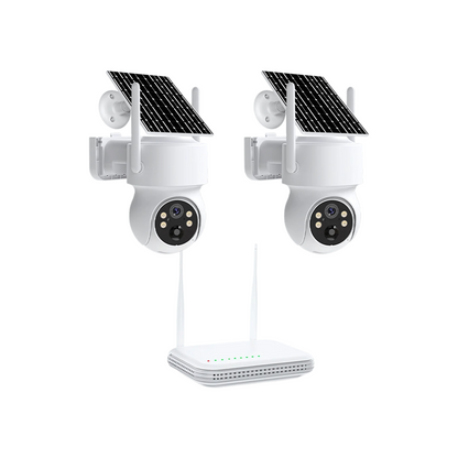 2 Camera 8CH Outdoor WiFi Surveillance Set with 2TB