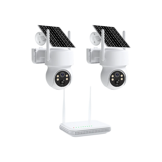 2 Camera 8CH Outdoor WiFi Surveillance Set with 2TB