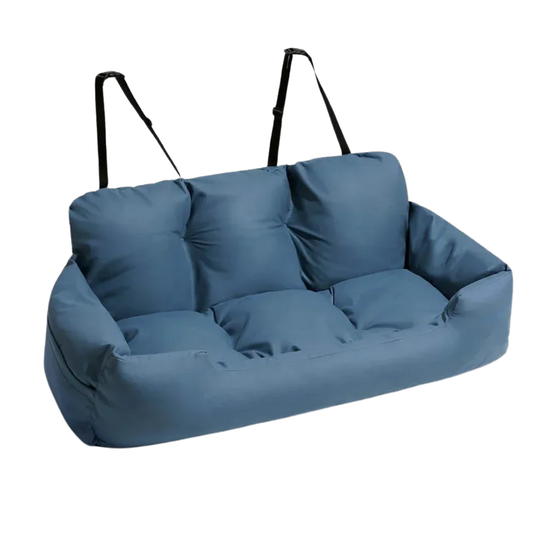Large Dog Car Seat Bed Travel Booster 95cm Dark Blue