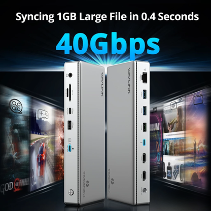 Thunderbolt 4 Docking Station Triple 4K Display with 96W Charging