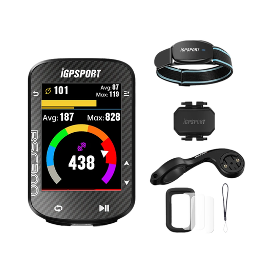 GPS Bike Computer with Heart Rate and Cadence Sensor Set