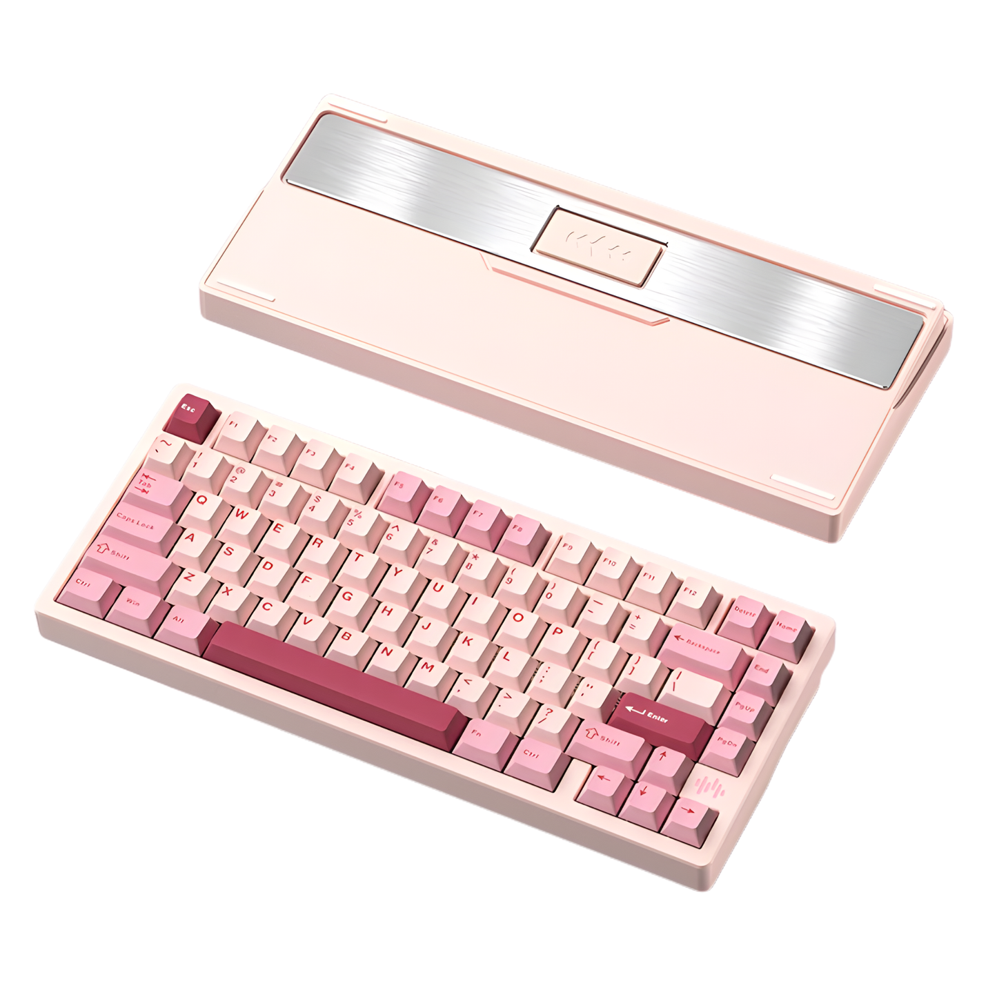 Tri-Mode RGB Gaming Keyboard Spray Pink FR4