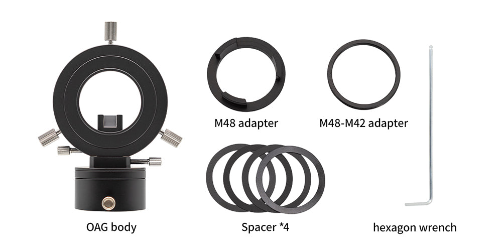 M42 Off-Axis Guide Camera Adapter with Dual Focus