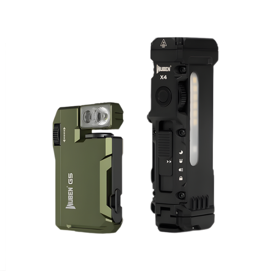Compact X4 and G5 Black EDC Flashlight Combo