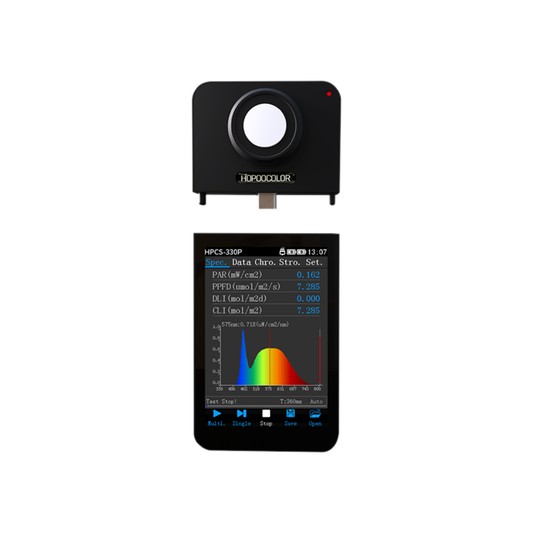 Wireless 350-800nm PPFD Light Spectrum Meter HPCS330P