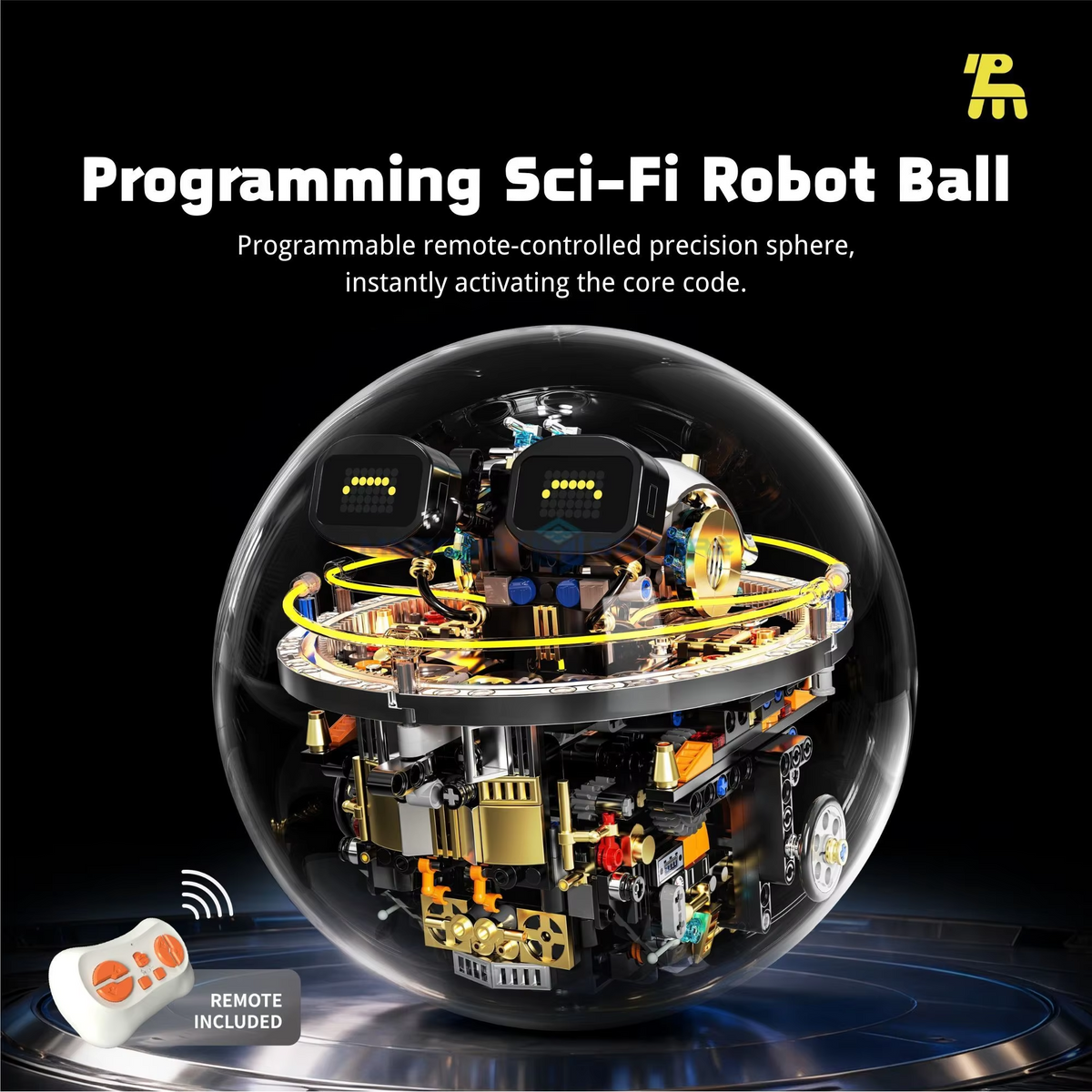 Programmable Robot Ball Building Kit with 360° Rolling Action