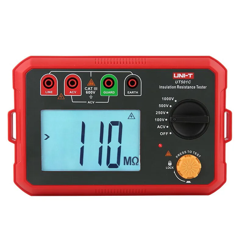 UNI-T Digital Insulation Resistance Tester UT501C with Backlight Display