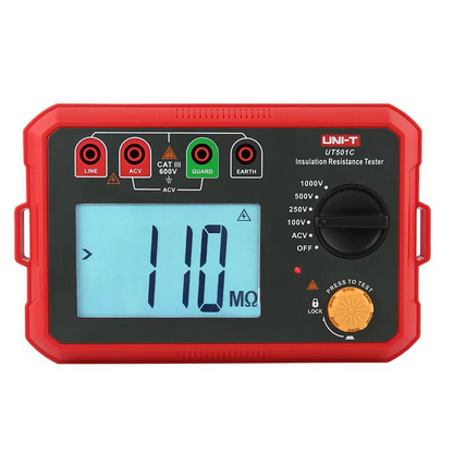 UNI-T Digital Insulation Resistance Tester UT501C with Backlight Display