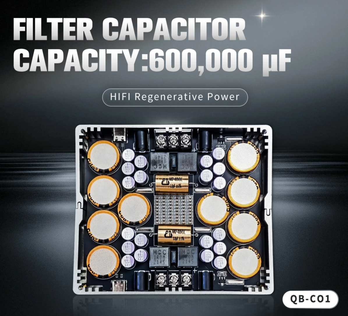 Hi-Fi CNC Regenerative Power Filter for Audio Amplifiers