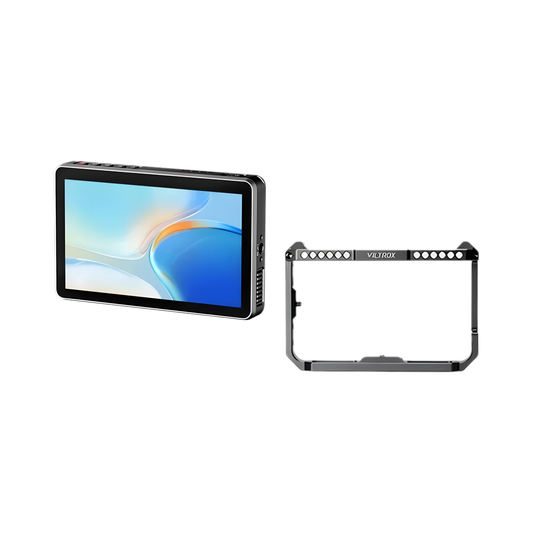 Portable 6 Inch 4K Camera Monitor with Mount Cage
