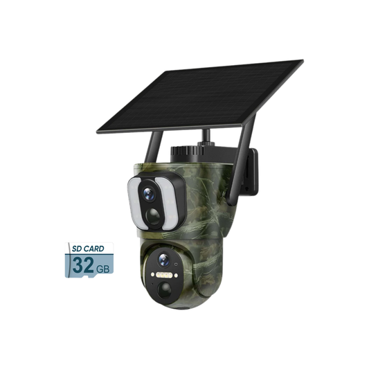 Outdoor 4K Solar Camera with 32GB Storage