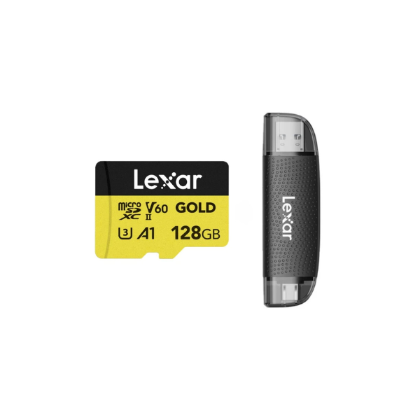 128GB MicroSD Card 280MB/s V60 U3 A1 with Reader