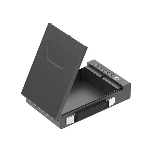 Portable Biometric Gun Safe Fingerprint Password Key Unlock
