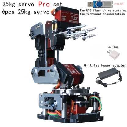 Programmable 6-Axis Robotic Arm 25kg Servo