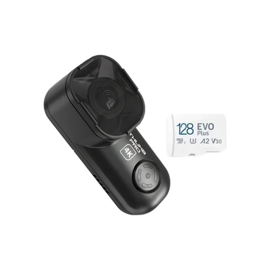 Wide Angle 4K HD Camera with 128GB Memory Card