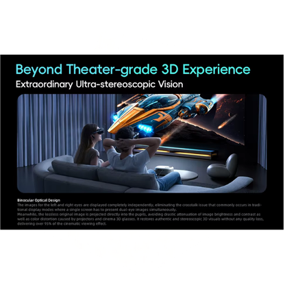 AR Smart Glasses 1080P OLED 400 Inch Virtual Display
