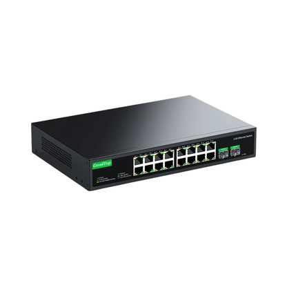 16 Port 2.5G Ethernet Switch with Dual 10G SFP Uplink