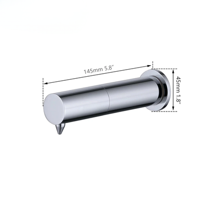 Chrome Smart Wall Mounted  Sensor Soap Dispenser 500ml