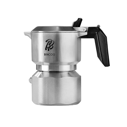 Three-Valve Stainless Steel Moka Pot Coffee Maker
