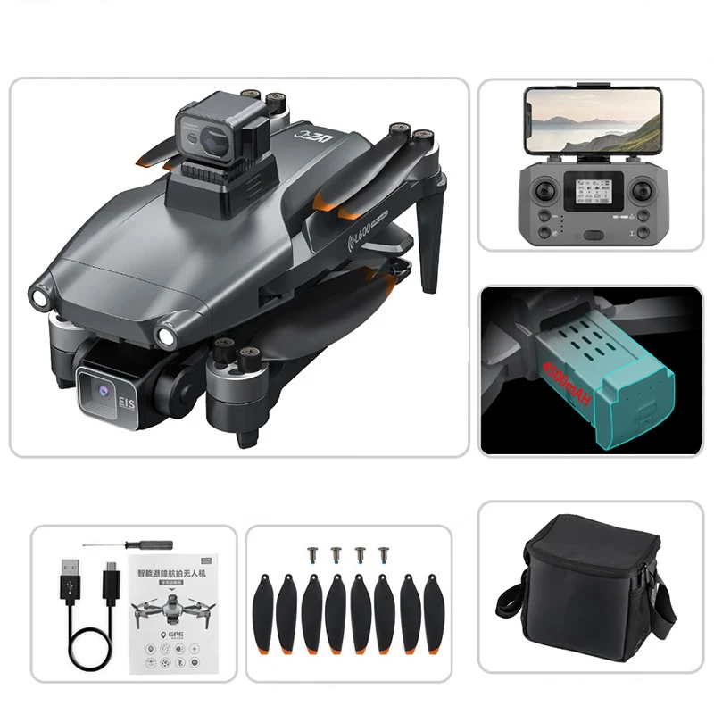 4K Drone 3 Axis Gimbal L600 PRO MAX OAS