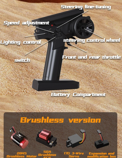 High Speed 85KMH RC Car 1:16 Brushless 4WD