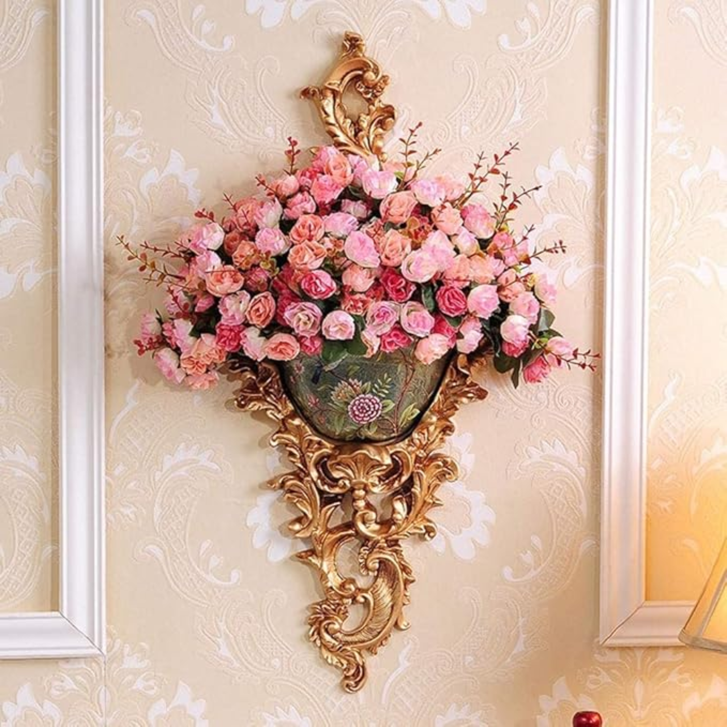 Resin Wall Hanging Flower Vase Home Decoration Ornament