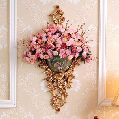 Resin Wall Hanging Flower Vase Home Decoration Ornament